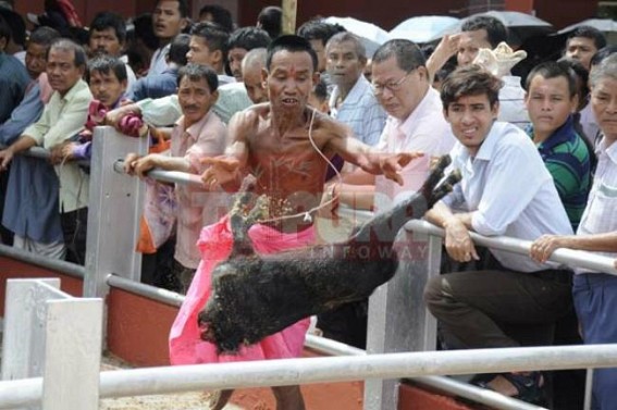 Superstitions yet occupies the mindset of people in golden era: Barbaric practice of Animal Sacrifice continues in Tripuraâ€™s 21st century blooding the soil of traditional Kharchi festival on Tuesday